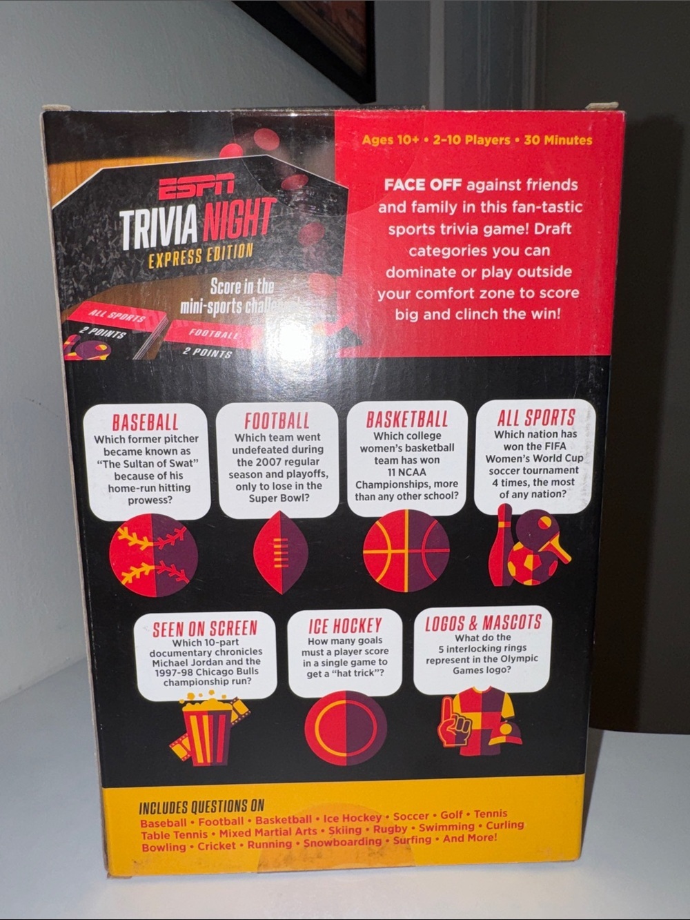 Funko Games ESPN Trivia Night Express Edition Board Game - Picture 2 of 2